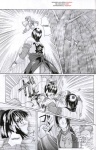 big_breasts breasts female ninja samurai spirits text warrior lucretia snk shiki human mammal comic greyscale hi_res monochrome url