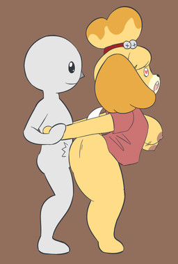ambiguous_penetration anthro anthro_penetrated big_breasts big_butt bouncing_breasts breasts butt clothed clothing duo emanata female female_on_human female_penetrated from_behind_position fur genitals heart_eyes heart_symbol human_on_anthro human_penetrating human_penetrating_anthro interspecies male male/female male_on_anthro male_penetrating male_penetrating_female open_mouth orgasm partially_clothed penetration sex shortstack simple_background smile thick_thighs yellow_body yellow_fur toonarscontent animal_crossing nintendo anon isabelle_(animal_crossing) canid canine canis domestic_dog human mammal shih_tzu toy_dog absurd_res hi_res