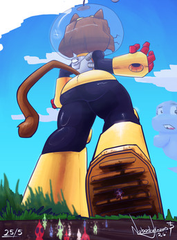 anthro boots butt clothing crush death extreme_size_difference faceless_character faceless_female female female_focus footwear grass low-angle_view machine male oblivious plant shoes size_difference space_helmet spiral spiral_eyes stuck_to_foot worm's-eye_view n0bodyknows gameoverse glitch_productions nintendo pikmin flappers_(gameoverse) kaboodle_(gameoverse) kit_bodega olimar aquatic cetacean dolphin domestic_cat elemental_creature felid feline felis flora_fauna humanoid mammal pikmin_(species) robot toothed_whale 2026 absurd_res crossover dated hi_res