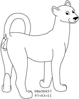 animal_genitalia anus balls butt feral genitals looking_at_viewer looking_back looking_back_at_viewer male presenting presenting_hindquarters raised_tail sheath simple_background smile smiling_at_viewer solo standing tail white_background urbanhermit felid mammal pantherine 1997 4:5 black_and_white dated low_res monochrome