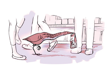 ambiguous_gender avian_feet beak emanata extended_neck feathers feral grocery_store group holding_bag inside mostly_offscreen_character shelf snack snack_food standing text walking bob-artist avian bird bittern heron human mammal pelecaniform artist_name monochrome url
