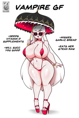 areola areola_slip big_breasts bikini bracelet breasts choker clothed clothing curvy_figure eyewear fangs feet female fingers footwear hair high_heels hourglass_figure huge_breasts humanoid_pointy_ears jewelry light_body light_skin long_hair markings micro_bikini mole_(marking) navel necklace not_furry one-piece_swimsuit open_mouth pale-skinned_female pale_skin pointy_ears shoes simple_background skimpy skimpy_bikini sling_bikini small_waist smile solo string_bikini sunglasses swimwear teeth text thick_thighs toes two-piece_swimsuit umbrella white_background white_hair wide_hipped_female wide_hipped_humanoid wide_hips halotroll gf_type_(meme) humanoid vampire 2023 absurd_res artist_name digital_drawing_(artwork) digital_media_(artwork) english_text hi_res watermark