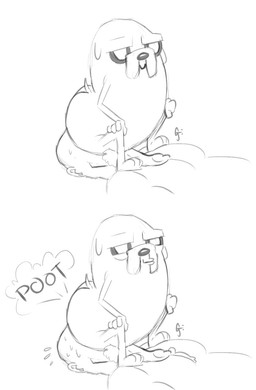 ambiguous_gender anthro balls blush bodily_fluids bottomless butt clothed clothing cum dominant dominant_anthro duo faceless_character faceless_human facesitting fart fart_cloud fart_fetish farting_in_mouth farting_on_another farting_on_face genital_fluids genitals human_on_anthro interspecies male male/male male_on_bottom male_on_top on_bottom on_top penis sex sitting sitting_on_another submissive submissive_human waitfurgodot adventure_time cartoon_network jake_the_dog canid canine canis domestic_dog human mammal hi_res monochrome sketch