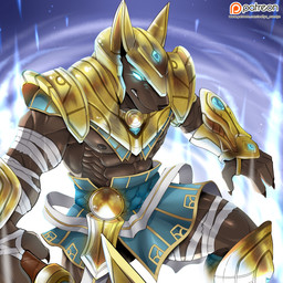 5_fingers anthro armor blue_eyes energy fingers glowing glowing_eyes male muscular muscular_male patreon_logo solo teeth text website_logo sollyz league_of_legends patreon riot_games tencent nasus_(lol) anubian_jackal canid canine canis jackal mammal 1:1 2015 absurd_res hi_res url