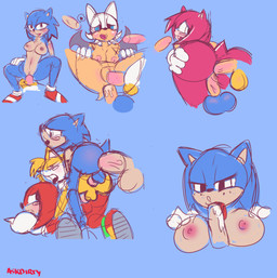 anal anthro anus balls bent_over breasts butt_stack crossgender double_penetration erection female genitals group group_sex male male/female male/male mtf_crossgender penetration penis sex simple_background threesome trio vulva dirtyscoundrel sega sonic_the_hedgehog_(series) amy_rose knuckles_the_echidna miles_prower rouge_the_bat sonic_the_hedgehog bat canid canine echidna eulipotyphlan fox hedgehog mammal monotreme 2016 absurd_res colored_sketch hi_res multiple_images sketch