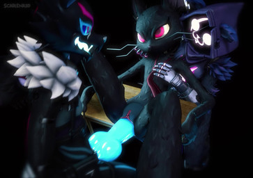 5_fingers :3 animal_genitalia animal_penis anthro anthro_on_anthro anthro_penetrated anthro_penetrating anthro_penetrating_anthro big_penis black_background black_body black_ears black_fur blue_knot blue_penis canine_genitalia canine_penis clitoris crossgender erection eye_contact eye_scar facial_scar female female_anthro female_penetrated fingers flat_chested from_front_position ftg_crossgender fti_crossgender fur genitals glistening glistening_genitalia glistening_knot glistening_penis glowing glowing_eyes glowing_genitalia glowing_knot glowing_mouth glowing_nose glowing_penis grey_nose group gynomorph gynomorph/female gynomorph_anthro gynomorph_penetrating gynomorph_penetrating_female hand_on_another's_cheek hand_on_another's_chest hand_on_cheek hand_on_chest humanoid_genitalia humanoid_vulva intersex intersex/female intersex_anthro intersex_penetrating intersex_penetrating_female interspecies knot knotted_penis looking_at_another narrowed_eyes necktie open_mouth open_smile penetration penile penile_penetration penis penis_in_vagina pupils purple_ears purple_hood red_clitoris red_eyes red_necktie red_pupils red_vulva scar sex shadow_face simple_background smile spread_legs spreading text triangle_nose trio vaginal vaginal_penetration vulva whiskers white_sclera white_whiskers scarlena4 epic_games fortnite camille_(fortnite) pack_leader_highwire raven_team_leader bear canid canine canis mammal mouse murid murine rodent ursine wolf 2024 3d_(artwork) 3d_animation animated artist_name digital_media_(artwork) high_framerate loop no_sound short_playtime watermark webm