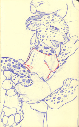 4_fingers age_difference ambiguous_penetration anthro anthro_on_anthro anthro_penetrated anthro_penetrating anthro_penetrating_anthro balls blush bodily_fluids bottomless butt butt_grab carrying_another claws clothed clothing cum cum_drip dripping duo ears_down female female_penetrated fingers from_front_position genital_fluids genitals hand_on_butt inner_ear_fluff looking_pleasured male male/female male_penetrating male_penetrating_female markings nude open_mouth pawpads penetration pivoted_ears sex shirt simple_background size_difference smaller_female spots spotted_markings standing standing_sex topwear tuft white_background young young_anthro younger_female younger_penetrated sogaroth felid leopard mammal pantherine blue_and_white guide_lines hi_res monochrome spot_color traditional_media_(artwork)