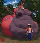 abdominal_bulge anthro areola belly belly_overhang big_belly big_breasts big_butt black_areola black_nipples breasts butt duo extreme_size_difference female female/female huge_belly huge_breasts huge_butt huge_hips huge_thighs hyper hyper_belly hyper_breasts hyper_butt looming looming_over male male/female morbidly_obese morbidly_obese_anthro morbidly_obese_female nipples obese obese_anthro obese_female oral_vore overweight overweight_anthro overweight_female size_difference thick_thighs vore weight_difference wide_hips vep125 nintendo pokemon canid canine canis fox generation_4_pokemon generation_5_pokemon humanoid lopunny mammal pokemon_(species) scolipede wolf 2025 3d_(artwork) digital_media_(artwork) hi_res
