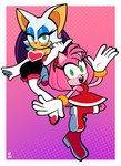 anthro blue_eyeshadow clothing duo eyeshadow female fur gloves green_eyes handwear makeup pink_body pink_fur white_body white_fur wazzaldorp sega sonic_the_hedgehog_(series) amy_rose rouge_the_bat bat eulipotyphlan hedgehog mammal 2022 absurd_res hi_res