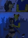 anthro breast_grab breasts brown_body brown_eyes clothing female hand_on_breast male text topwear tube_top yellow_eyes bucklesandleather96 kiburi canid cheetah felid feline mammal club_(disambiguation) english_text hi_res