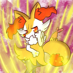ambiguous_anthro ambiguous_gender anthro biped blush digitigrade dipstick_tail dramatic_pose food front_view looking_at_viewer markings object_in_tail shrimp_(food) simple_background snout solo standing stick stick_in_tail tail tail_markings annyui0611 nintendo pokemon braixen canid generation_6_pokemon mammal pokemon_(species) 1:1 2022 digital_drawing_(artwork) digital_media_(artwork) japanese_description portrait three-quarter_portrait translated_description