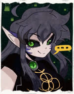 apode breasts clothed_female clothing dark_sclera ellipsis eye_through_hair eyelashes female green_eyes grey_hair hair humanoid_pointy_ears legless light_body light_inner_ear light_skin long_ears long_hair mouth_closed narrowed_eyes pupils purple_body purple_scales scales serpentine slit_pupils smile solo speech_bubble split_form topwear translucent translucent_hair qwerty_soda faye_(fayeblackwellvt) draconcopode lamia reptile scalie snake animated digital_media_(artwork) no_sound short_playtime webm