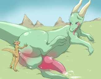 anal anal_penetration anthro anthro_on_feral anthro_penetrating anthro_penetrating_feral anus balls balls_blush bestiality big_balls big_penis blush bodily_fluids body_blush butt butt_grab claws cum cum_in_ass cum_inside cum_on_ground cum_on_penis digitigrade duo feral feral_penetrated genital_fluids genitals grey_claws hand_on_butt horn knot larger_penetrated larger_sub looking_at_another looking_pleasured lying male male/male male_penetrated male_penetrating male_penetrating_male penetration penis raised_leg sex size_difference small_top_big_bottom standing submissive tail velvet_glyph european_mythology mythology dragon kobold mythological_creature mythological_scalie scalie western_dragon wingless_dragon