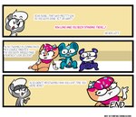 anthro anus balls bear comic dialogue domestic_cat english_text erection felid feline felis female genitals giant_panda group hasbro herpestid littlest_pet_shop littlest_pet_shop_(2012) male mammal mephitid mongoose not_a_furfag penis penny_ling pepper_clark pussy skunk sugar_sprinkles sunil_nevla text url