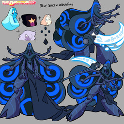 2_faces 8_arms blue_body blue_eyes blue_hair blue_skin clothed clothing cloven_hooves curly_hair digitigrade female fusion group hair hooves markings melee_weapon multi_arm multi_face multi_limb not_furry polearm purple_body purple_skin rock scythe simple_background text weapon thediamond637 cartoon_network steven_universe amethyst_(steven_universe) blue_diamond_(steven_universe) blue_sheen_obsidian_(thediamond637) fan_character garnet_(steven_universe) pearl_(steven_universe) alien alien_humanoid amethyst_(gem_species) diamond_(gem_species) elemental_creature garnet_(gem_species) gem_(species) gem_fusion human humanoid mammal mineral_fauna obsidian_(gem_species) pearl_(gem_species) quartz_(gem_species) rock_creature 1:1 digital_media_(artwork) english_text hi_res