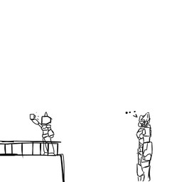 anthro armor balcony battery_life camera camera_hud camera_view duo ellipsis faceplate female for_a_head holding_camera holding_object larger_male looking_at_object machine male mouthplate optical_illusion railing screen screen_face segmented_body selfie side_view simple_background size_difference smaller_female standing text white_background white_body astrum_zero hasbro takara_tomy transformers astrum_zero_(oc) fan_character pur_03 alien alien_humanoid cybertronian domestic_cat felid feline felis humanoid mammal object_head robot robot_anthro robot_humanoid screen_head 1:1 2025 artist_name line_art monochrome sketch
