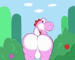 anthro backsack balls big_balls big_butt bouncing_balls bouncing_butt bubble_butt butt genitals huge_butt looking_at_viewer looking_back male perineum presenting presenting_balls presenting_hindquarters simple_background solo thick_thighs twerking wide_hips gypsy_king_(artist) mario_bros nintendo dinosaur pink_yoshi prehistoric_species reptile scalie yoshi 5:4 animated digital_media_(artwork) short_playtime