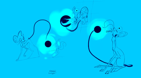 ambiguous_gender black_hole blue_background duo feral forced fur glowing hair long_legs male neck_bulge onomatopoeia open_mouth oral_vore paws pocket_dimension simple_background size_difference smile sound_effects tail teeth text tongue tongue_out vore l0veblood nintendo pokemon eevee generation_1_pokemon generation_4_pokemon pokemon_(species) shinx absurd_res digital_media_(artwork) hi_res