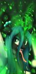 blush bodily_fluids drooling female feral green_eyes green_hair hair insect_wings long_hair long_tongue open_mouth saliva smile solo tongue wings pshyzo friendship_is_magic hasbro my_little_pony queen_chrysalis_(mlp) arthropod changeling 2014 absurd_res hi_res