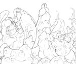 2013 4_balls 4_pecs 5_fingers anthro balls belly big_balls big_belly big_muscles big_penis cock_vore dragon erection eyes_closed fingers flexing genitals group hanugumo horn huge_balls huge_muscles huge_penis humanoid_genitalia humanoid_penis hyper hyper_balls hyper_genitalia hyper_muscles hyper_penis looking_at_another male male_pred monochrome multi_balls multi_genitalia multi_pecs multi_penis musclegut muscular mythological_creature mythological_scalie mythology navel nipples nude open_mouth pecs pectoral_vore penile penis sachiel_666 scalie size_difference sketch smile tentacles unusual_vore vein veiny_penis vore wings