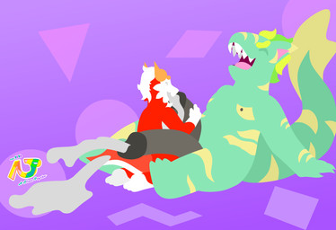 big_penis blonde_eyebrows blonde_hair bodily_fluids cheek_tuft cum cum_in_mouth cum_inside dipstick_ears drinking drinking_cum duo ear_markings ejaculation excessive_cum excessive_genital_fluids eyebrows eyes_closed facial_tuft fellatio fish_tail fur genital_fluids genitals green_body green_hair grey_nipples grey_penis hair hand_on_penis horn huge_penis kneeling male male/male markings memphis_design mouth_on_penis multicolored_ears nipples oral orange_eyebrows orange_horn penile penis pink_inner_ear red_body red_fur sex sharp_teeth simple_background sitting sitting_on_ground size_difference stripes tail teeth tuft white_body white_fur white_hair yellow_ear_tips yellow_stripes a_slime_psycho mythology keylo_ryan_(a_slime_psycho) soap_(a_slime_psycho) aquatic dragon fish furred_dragon furred_scalie mythological_creature mythological_scalie scalie shark absurd_res flat_colors hi_res