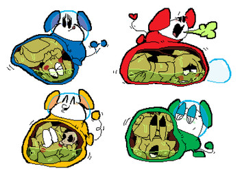 afterimage anthro anthro_prey armless ass_up belly belly_on_ground big_belly big_eyes biped black_eyelids black_eyes blue_bodysuit blue_clothing blue_skinsuit blue_spacesuit blue_tail blush blush_lines bodily_fluids bodysuit bone bones_in_stomach bubble bubble_helmet burp_cloud burping closed_smile clothing constricted_pupils cross-eyed discarded_helmet discarded_object dot_nose dripping duckface empty_eyes eye_roll eyelashes female female_pred fully_inside green_bodysuit green_burp_cloud green_clothing green_eyelids green_skinsuit green_spacesuit green_stomach_acid green_tail group half-closed_eyes happy heart_tail huge_belly inside_stomach internal licking licking_lips licking_own_lips lidded_eyes line_tail looking_at_belly looking_at_own_belly looking_pleasured lying lying_on_ground male male_anthro male_pred male_prey monotone_background monotone_bodysuit monotone_skinsuit motion_lines mouth_closed narrowed_eyes noseless o3o o_< on_front on_ground one_eye_closed one_eye_half-closed open_mouth open_smile oral_vore partially_submerged pupils questionable_consent raised_tail red_bodysuit red_clothing red_skinsuit red_spacesuit red_tail resting_on_belly ringed_eyes rumbling_stomach same_size_vore satisfied semi-anthro short_legs side_mouth simple_background skinsuit skull small_pupils smile smiling_eyes soaked soaked_fur soft_vore space_helmet spacesuit spiral_tail standing star_pupils stomach_acid tail tail_motion tail_orb tailwag thin_tail tight_clothing tongue tongue_out unusual_ears vore white_background white_face white_pupils wide_eyed x-ray_view yellow_bodysuit yellow_clothing yellow_skinsuit yellow_spacesuit yellow_tail meatcanister chuchu_rocket nintendo pokemon sega chubach chubei chuih chupea daniel_(meatcanister) chuchu_(chuchu_rocket) generation_1_pokemon mammal mouse murid murine pikachu pokemon_(species) rodent 2026 digital_media_(artwork) english_description full-length_portrait hi_res pixel_(artwork) portrait