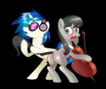 blush bow_(stringed_instrument) bowed_string_instrument butt cutie_mark duo electronics eyewear featureless_crotch female fur glasses grey_body grey_fur hair headphones horn multicolored_hair musical_instrument purple_eyes simple_background string_instrument transparent_background two_tone_hair violin white_body white_fur gashiboka friendship_is_magic hasbro my_little_pony mythology octavia_(mlp) vinyl_scratch_(mlp) earth_pony equid equine horse mammal mythological_creature mythological_equine pony unicorn alpha_channel hi_res