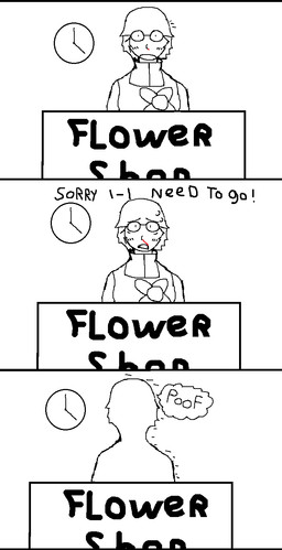 blood blush bodily_fluids clock dialogue escaping human_only male nosebleed not_furry shocked simple_background solo surprised sweat xerg-7 eden_(xerg-7) human mammal comic hi_res monochrome