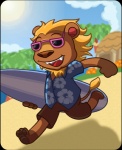 animal_crossing bud_(animal_crossing) dr-reggie eyewear feline lion male mammal nintendo sunglasses surfboard video_games
Rating: Safe
Score: 1
User: Juni221
Date: March 08, 2014