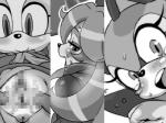 anthro anus blush bodily_fluids female genitals looking_at_viewer looking_back pussy solo sweat tears nezumi_(artist) cyberconnect2 little_tail_bronx sega solatorobo sonic_the_hedgehog_(series) cream_the_rabbit marine_the_raccoon opera_kranz felid felineko lagomorph leporid mammal procyonid rabbit raccoon 4:3 censored crossover monochrome multiple_images