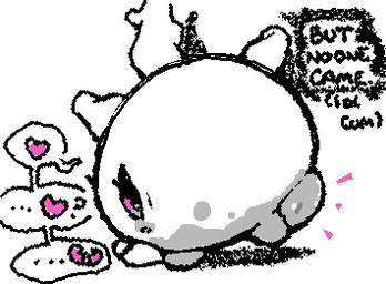 black_text broken_heart emanata female female_feral feral genitals heart_symbol humor plump_labia sad simple_background solo squigglevision text vulva white_background ligma_(artist) nintendo pokemon galarian_corsola galarian_form generation_8_pokemon pokemon_(species) regional_form_(pokemon) 2025 animated digital_media_(artwork) english_text handwritten_text low_res wigglypaint_(artwork)