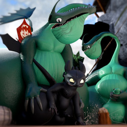 4_fingers anal anal_penetration anthro anthrofied balls barrel being_watched big_balls big_balls_small_penis big_butt big_dom_small_sub biped black_balls black_body black_glans black_penis blurred_background bodily_fluids breasts butt circumcised claws cliff cloud day detailed_background disproportionate_genitalia docks dominant dripping featureless_breasts fin fingers genital_fluids genitals glans glistening glistening_body green_balls green_body green_eyes green_glans green_penis group gums gums_showing horn huge_balls huge_butt hyper hyper_butt leaking_precum looking_at_another looking_down male male/male masturbation mouth_closed multi_ear open_mouth outside outside_sex overweight overweight_anthro overweight_male penetration penile penile_masturbation penis precum precum_drip pupils questionable_consent scales sex sharp_teeth size_difference sky slit_pupils small_penis splash splashing_water tail tail_fin teeth trio voyeur water white_eyes wide_hipped_anthro wide_hipped_male wide_hips wings darkspite dreamworks european_mythology how_to_train_your_dragon mythology toothless aquatic_dragon dragon fury_(httyd) marine mythological_creature mythological_scalie night_fury scalie scauldron western_dragon 1:1 2025 3d_(artwork) digital_media_(artwork) hi_res watermark