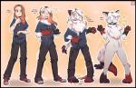 anthro base_one_layout basic_sequence black_border blue_tongue border clothed clothed_to_nude clothing clothing_loss collar dialogue dipstick_tail excited featureless_crotch female four_frame_image four_frame_sequence fully_clothed fully_clothed_to_nude fur growth hair human_to_anthro linear_sequence looking_at_viewer magic markings multicolored_tail nude one_row_layout open_mouth pawpads paws pink_eyes shocked simple_background smile solo species_transformation standing surprise tail tail_growth tail_markings text tongue torn_clothing transformation transformation_by_item transformation_mechanism transformation_sequence transformative_collar verbal_reaction_to_tf datkitsu wuffkitty canid canine domestic_cat felid feline felis folfitty fox human hybrid mammal absurd_res english_text hi_res sequence