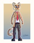 80's_theme anthro blue_eyes brown_body brown_fur clothed clothing fur hero heroic heroic_pose looking_at_viewer male pose shadow simple_background solo tail toony white_background jhonman326 domestic_cat felid feline felis mammal siamese absurd_res colored digital_media_(artwork) hi_res signature