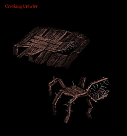 ambiguous_gender black_background brown_body feral floor floorboards horror_(theme) nail_(weapon) open_mouth simple_background solo teeth text wood wood_floor plastiboo furniture_(plastiboo) animate_inanimate monster wood_creature digital_media_(artwork) english_text hi_res
