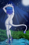 anthro basking biped claws female fluffy grass membrane_(anatomy) membranous_wings moon mountain night nude outside plant pond sky solo standing star starry_sky tail tattoo wings irishwolven mythology myfi ambient_arthropod ambient_firefly ambient_insect arthropod beetle dragon elateroid firefly insect monster mythological_creature mythological_scalie scalie hi_res