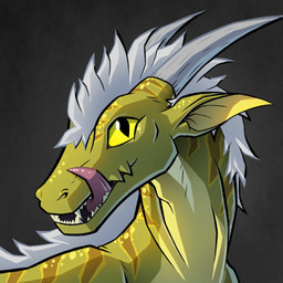 abstract_background ambiguous_gender brown_markings countershading feral green_body horn licking licking_lips long_ears long_snout mane markings open_mouth pointy_ears scales snout solo tongue tongue_out white_horn white_mane yellow_eyes yellow_markings wonky mythology spry_(wonky) dragon forest_dragon mythological_creature mythological_scalie reptile scalie 1:1 2025 digital_drawing_(artwork) digital_media_(artwork) digital_painting_(artwork) painting_(artwork) portrait