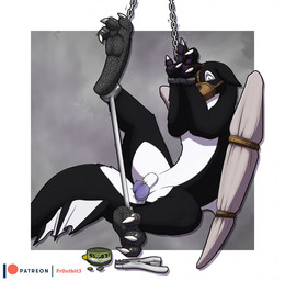 abstract_background animal_genitalia ballbusting banding bdsm bondage border bound chain cock_and_ball_torture cuff_(restraint) elastrator feral folded_ears genital_torture genitals handcuffs imminent_castration leg_spreader male metal_cuffs motion_lines muzzle_(object) muzzled nude paws restraints scaly_pawpads scared shackles shaking sheath solo spreader_bar white_border wing_bondage fr0stbit3 mythology patreon nyrrion dragon mythological_creature mythological_scalie scalie digital_media_(artwork) hi_res herm_(lore)