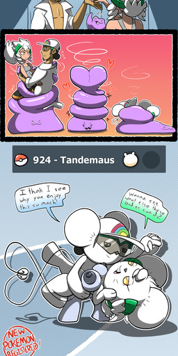 amber_eyes ambiguous_gender anthro big_breasts big_butt breast_expansion breasts buckteeth butt butt_expansion cleavage clothed clothing clothing_destruction collaborative collaborative_gesture collaborative_tail_heart consensual_transformation consent_themes covered_in_goo expansion eyewear female feral gesture glasses goo_transformation group hair hat headgear headwear heart_symbol holding_each_other huge_ears human_to_anthro leaning leaning_backward long_tail male male/female merge_transformation merging mind_alteration nipple_expansion nipples number pokedex_number pokemon_professor pokemon_speak purple_goo romantic romantic_couple shrinking size_difference size_transformation smaller_female smaller_male species_transformation tail tail_gesture tail_heart tan_body tan_skin tango_(dance) teeth text thick_thighs thigh_expansion transformation transformation_sequence trio white_hair chabble nintendo pokemon big_ditt_(chabble) professor_burnet professor_kukui ditto_(pokemon) generation_1_pokemon generation_9_pokemon goo_creature human mammal mouse murid murine pokemon_(species) rodent tandemaus absurd_res comic english_text hi_res