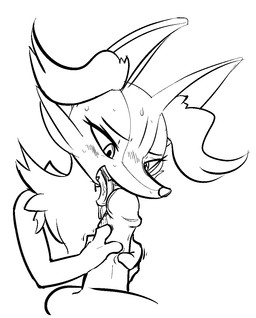 ambiguous_gender anime balls black_and_white blush braixen canine disembodied_penis faceless_male female fennec fox fur human humanoid_penis licking male mammal monochrome nintendo open_mouth oral oral_sex penis pokémon poképhilia sex sharp_teeth straight sweat teeth tom_smith tongue tongue_out video_games
Rating: Explicit
Score: 11
User: FireXSpirit
Date: November 04, 2013