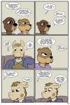 2:3 anthro base_three_layout beaver brown_body brown_fur clothed clothing comic dialogue duo english_text equid equine eyewear fangs female fur glasses grid_layout hair hi_res horse inside lisa_(study_partners) male mammal mustelid otter regular_grid_layout rodent sarah_(study_partners) short_hair sitting six_frame_grid six_frame_image speech_bubble standing study_partners teeth text three_row_layout thunderouserections woody_(study_partners) young young_anthro