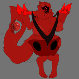 anthro big_breasts breasts claws female fluffy huge_breasts machine multi_eye solo thick_thighs tight_suit projectalexofc protogen 1:1 absurd_res hi_res