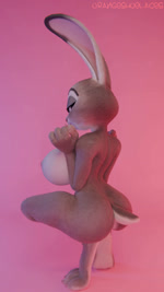 anthro big_breasts bouncing_breasts breasts butt female huge_breasts nude rear_view solo thick_thighs orangeshoelaces disney zootopia judy_hopps lagomorph leporid mammal rabbit 3d_(artwork) 3d_animation 9:16 animated blender_(artwork) digital_media_(artwork) hi_res no_sound short_playtime watermark webm