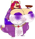 alythewolfcat anthro aoi_hikawa big_breasts breasts female hi_res huge_breasts huge_hips huge_thighs hyper hyper_breasts hyper_hips jewelry koopa lips mario_bros nintendo scalie skimpy_dress solo thick_lips thick_thighs wide_hips