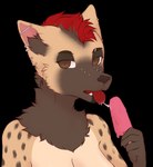 anthro bodily_fluids ear_piercing ear_ring eyebrow_piercing facial_piercing female food furgonomics furry-specific_piercing industrial_piercing muzzle_piercing nose_piercing piercing popsicle ring_piercing saliva saliva_on_tongue saliva_string solo unknown_artist neoma_(neoma_ireto) hyena mammal spotted_hyena absurd_res alpha_channel hi_res herm_(lore)