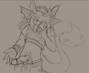 anthro balls bottomwear bottomwear_down cellphone claws clothed clothing clothing_lift dreadlocks electronics erection fin finger_claws fur genitals glans head_fin male pants pants_down partially_clothed penis phone pubes selfie shirt shirt_lift shorts shorts_down smartphone snout solo spiked_tail spikes spikes_(anatomy) tail tail_tuft topwear tuft frostburned-soul mythology sega sonic_the_hedgehog_(series) fan_character trigger_(frostburned-soul) aquatic aquatic_dragon dragon furred_dragon furred_scalie mythological_creature mythological_scalie scalie monochrome sketch