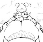 ambiguous_gender ambiguous_penetrated ambiguous_penetration anthro big_butt butt clothed clothing duo first_person_view from_behind_position fur huge_butt male male/ambiguous male_penetrating male_penetrating_ambiguous penetration sex simple_background tail wobbling_ass wrist_grab feladrine epic_games fortnite raven_team_leader bear mammal 2025 absurd_res digital_drawing_(artwork) digital_media_(artwork) hi_res monochrome sketch