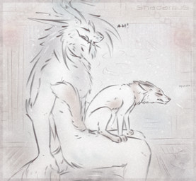 anthro bestiality bodily_fluids duo female feral forked_tongue fur genitals humping inside japanese living_room male male/female on_bottom on_top open_mouth paws penetration penis reverse_cowgirl_position saliva sex sitting sitting_on_another size_difference size_play smaller_female tail tongue tongue_out vaginal vaginal_penetration wet shadarrius canid canine demon fox mammal platinum_fox red_fox true_fox animated animated_gif hi_res short_playtime