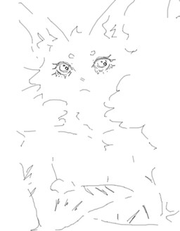 anthro arm_scar closed_frown crossed_arms front_view frown looking_at_viewer male mouth_closed nude scar self-harm self-harm_scars simple_background solo toony white_background toastedeh toast_(toastedeh) domestic_cat felid feline felis mammal half-length_portrait monochrome portrait