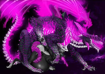 4_arms abdominal_bulge anal anal_penetration anthro anthro_on_feral anthro_penetrated bestiality big_penis bodily_fluids bone colored_cum cum cum_from_mouth cum_in_ass cum_in_mouth cum_inflation cum_inside cum_through dominant double_penetration duo feral feral_penetrating feral_penetrating_anthro forced from_behind_position genital_fluids genitals glowing glowing_body glowing_cum glowing_wings horn huge_penis inflation larger_dom living_penis long_penis looking_pleasured male male/male multi_arm multi_eye multi_genitalia multi_limb multi_penis nubbed_penis open_mouth penetration penis penis_coiling penis_snake prehensile_penis purple_cum purple_magic purple_penis questionable_consent sex shocked side_view size_difference skeleton unusual_anatomy unusual_bodily_fluids unusual_cum unusual_genital_fluids unusual_genitalia unusual_penis wings shack_(artist) mythology corinoch canid canine canis dracolich dragon lich mammal mythological_creature mythological_scalie reptile scalie snake undead wolf absurd_res hi_res